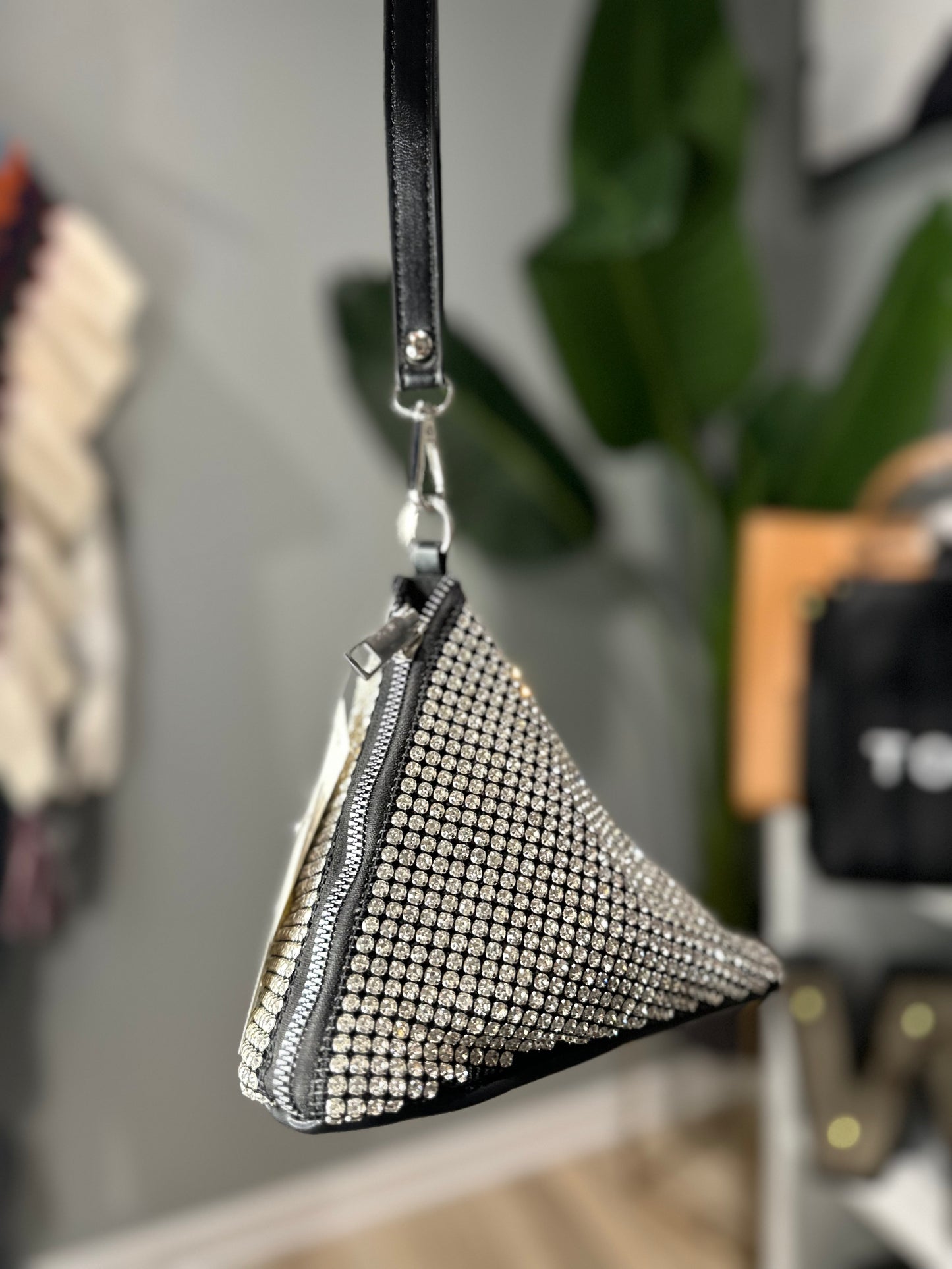 Silver Bling Wristlet