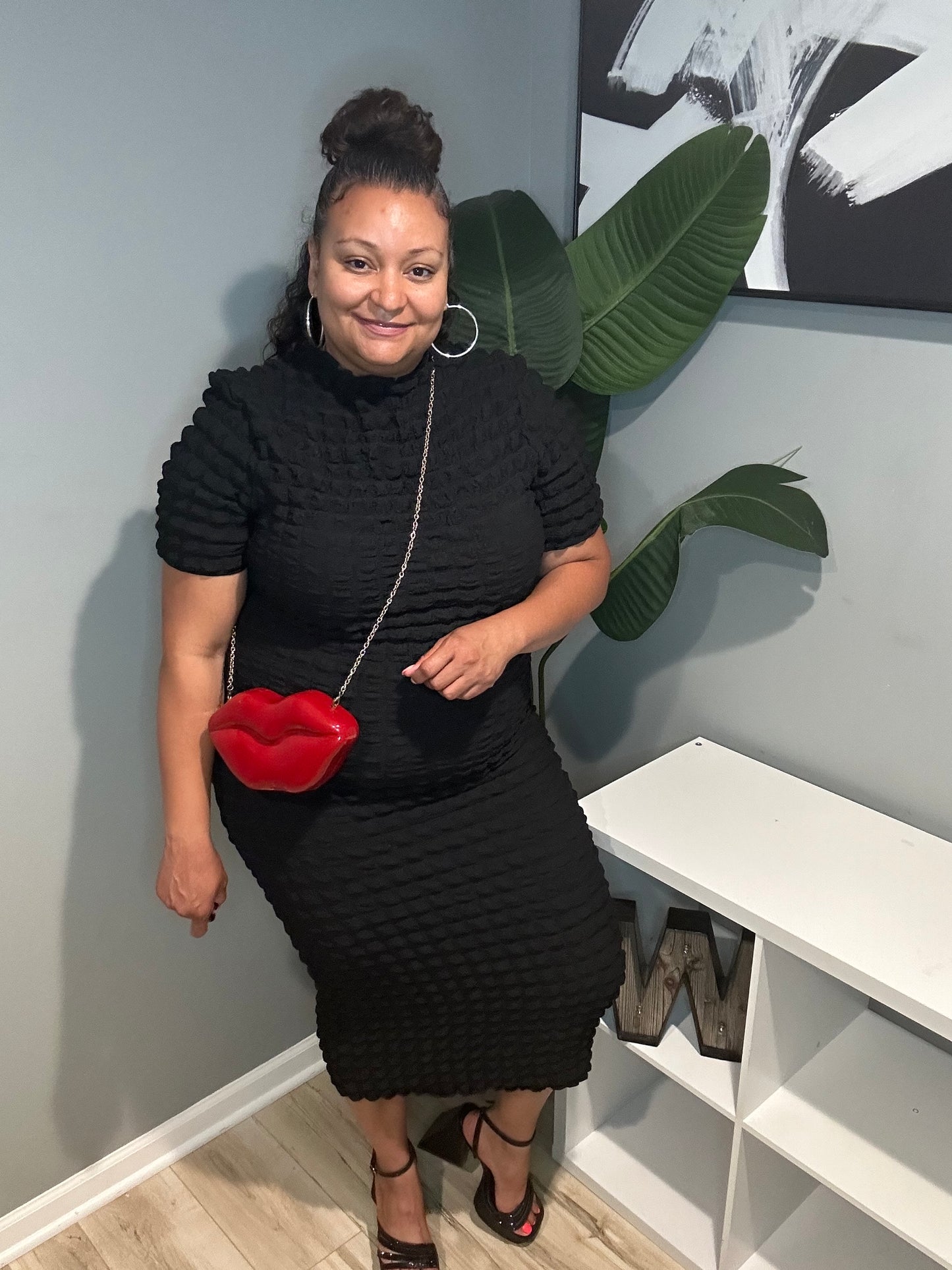 Black Popper Dress