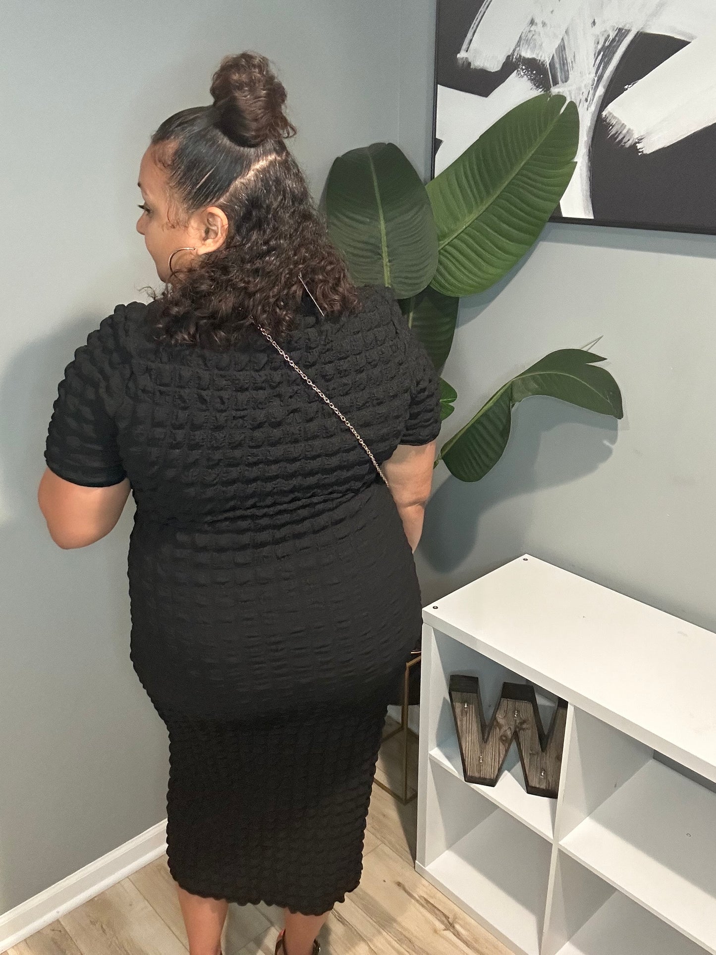 Black Popper Dress
