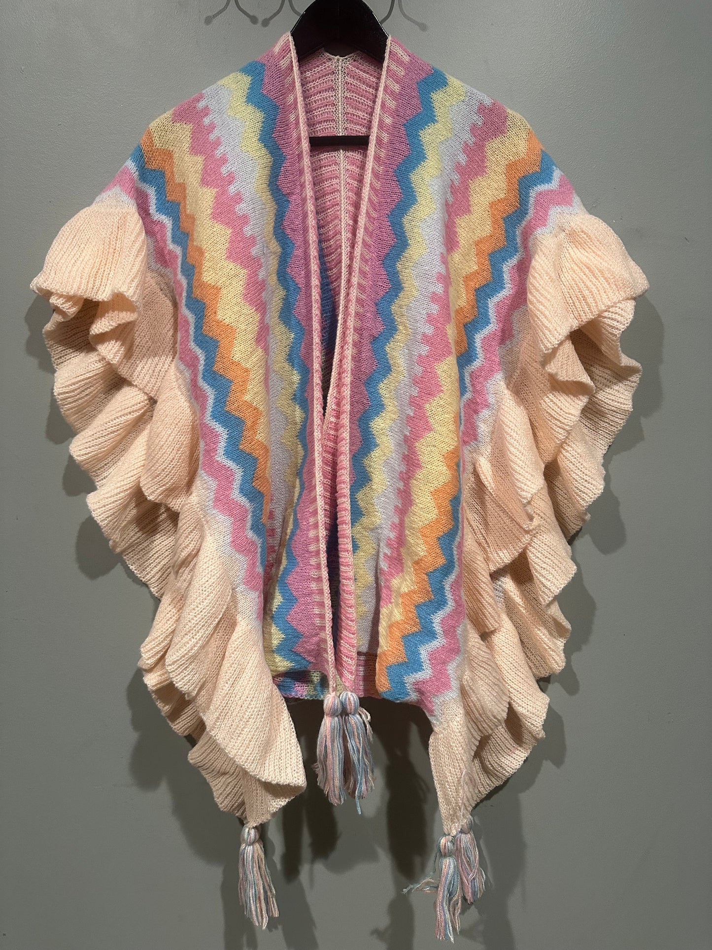 Multi Color Sweater Kimono