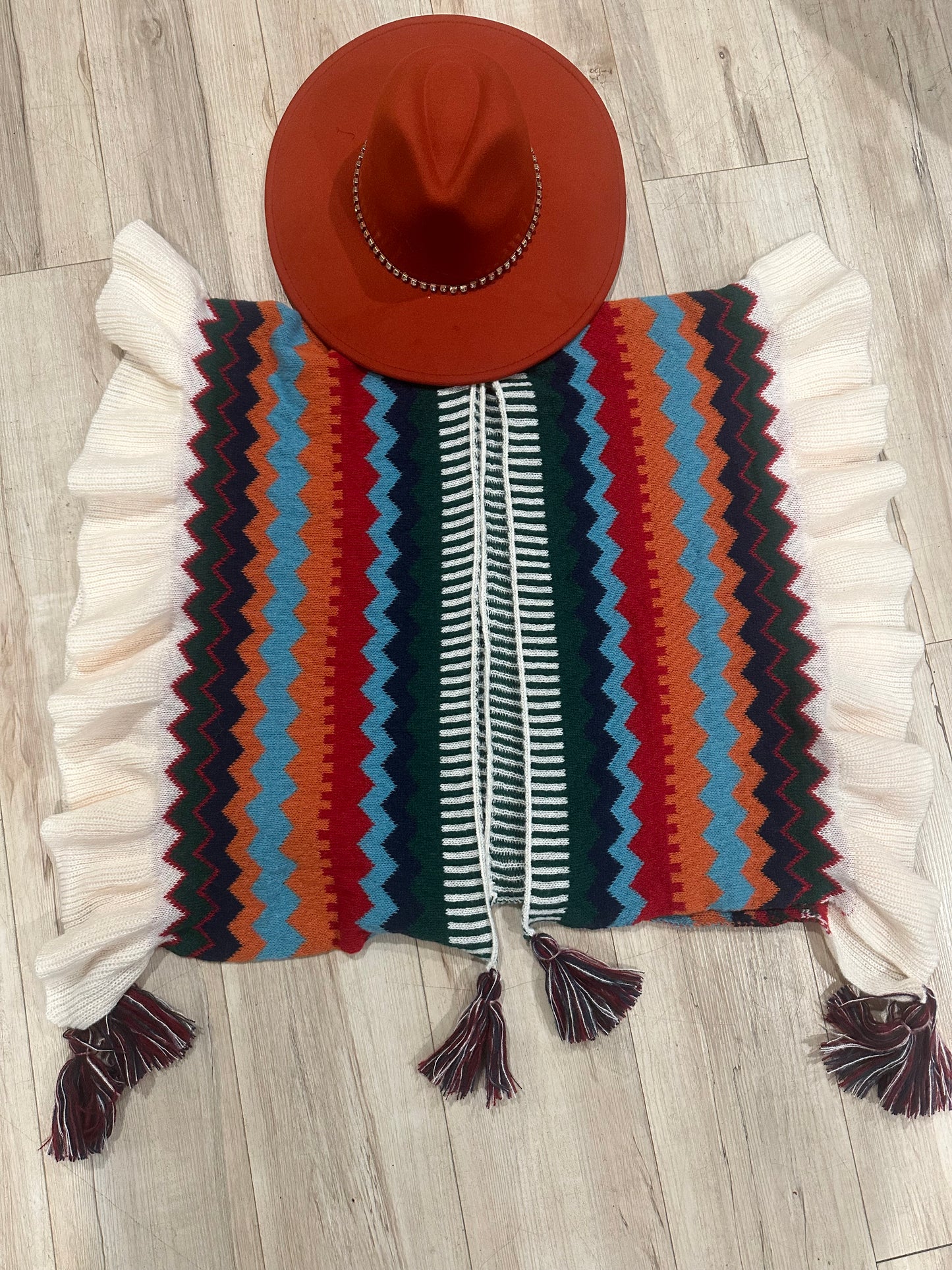 Multi Color Sweater Kimono