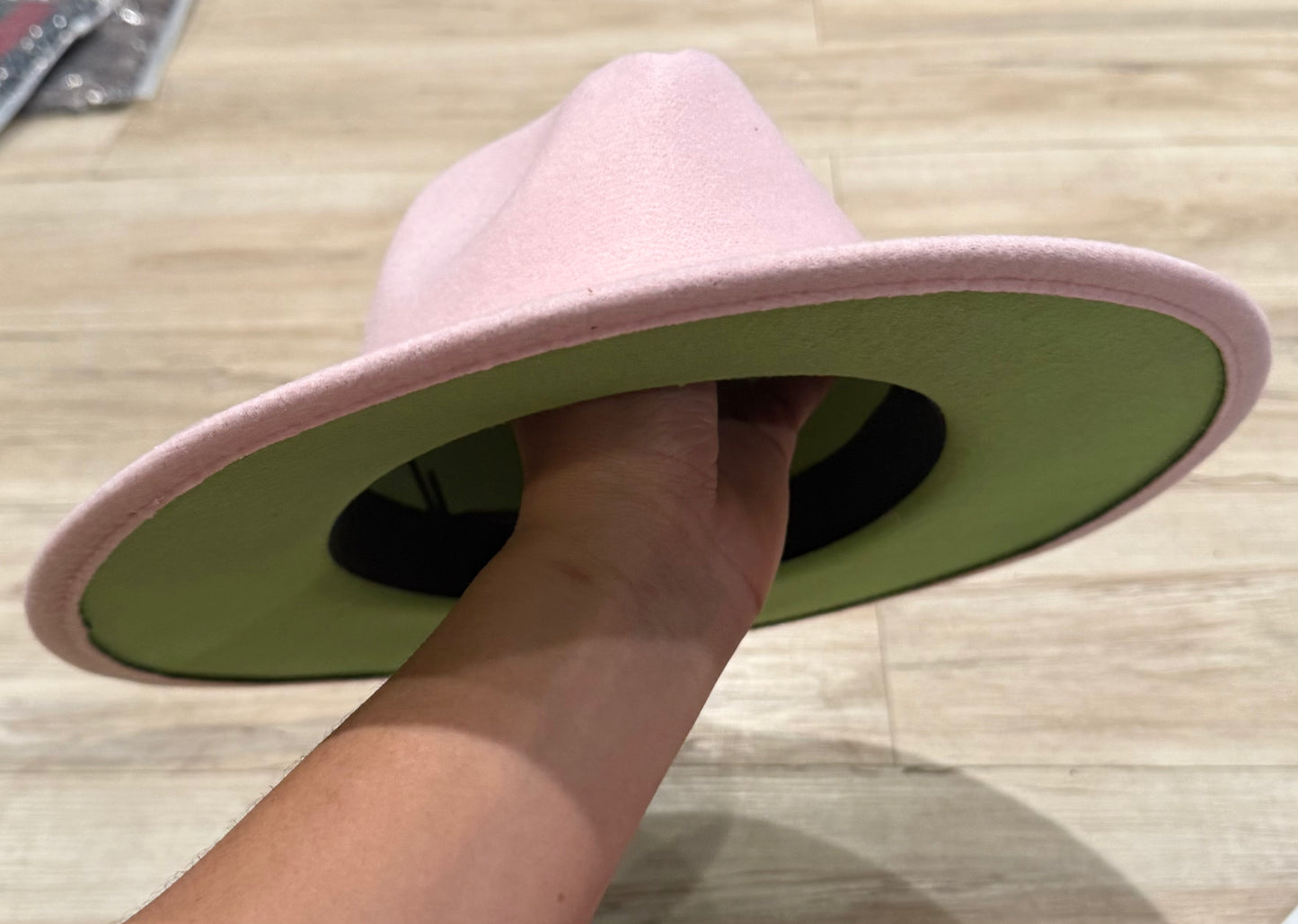 Fedora Hat - Wicked Pink/Green
