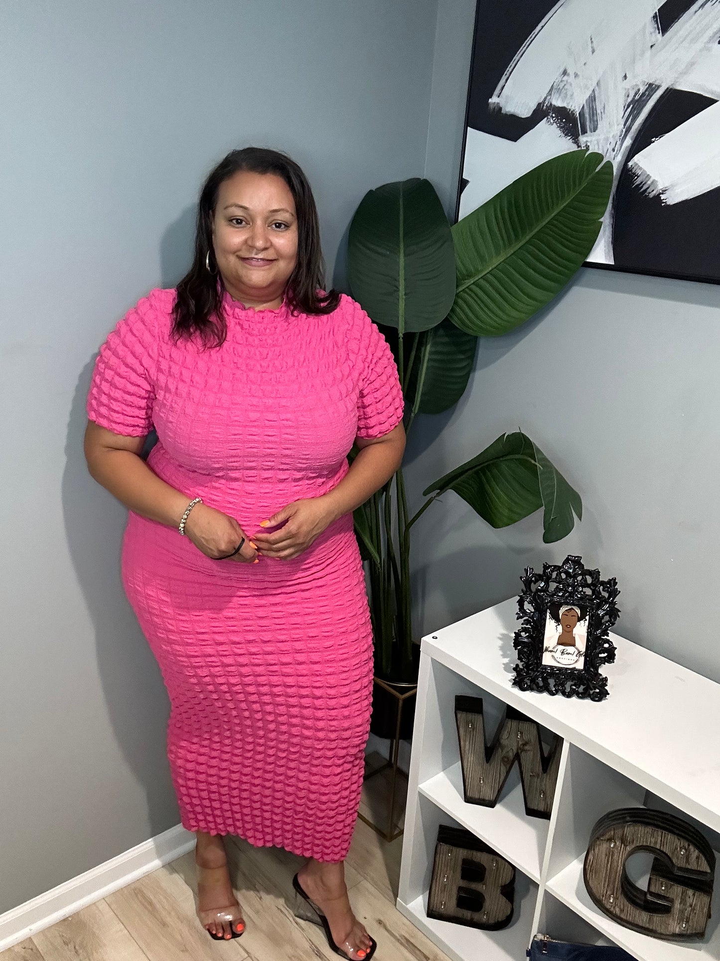 Pink Popper Dress