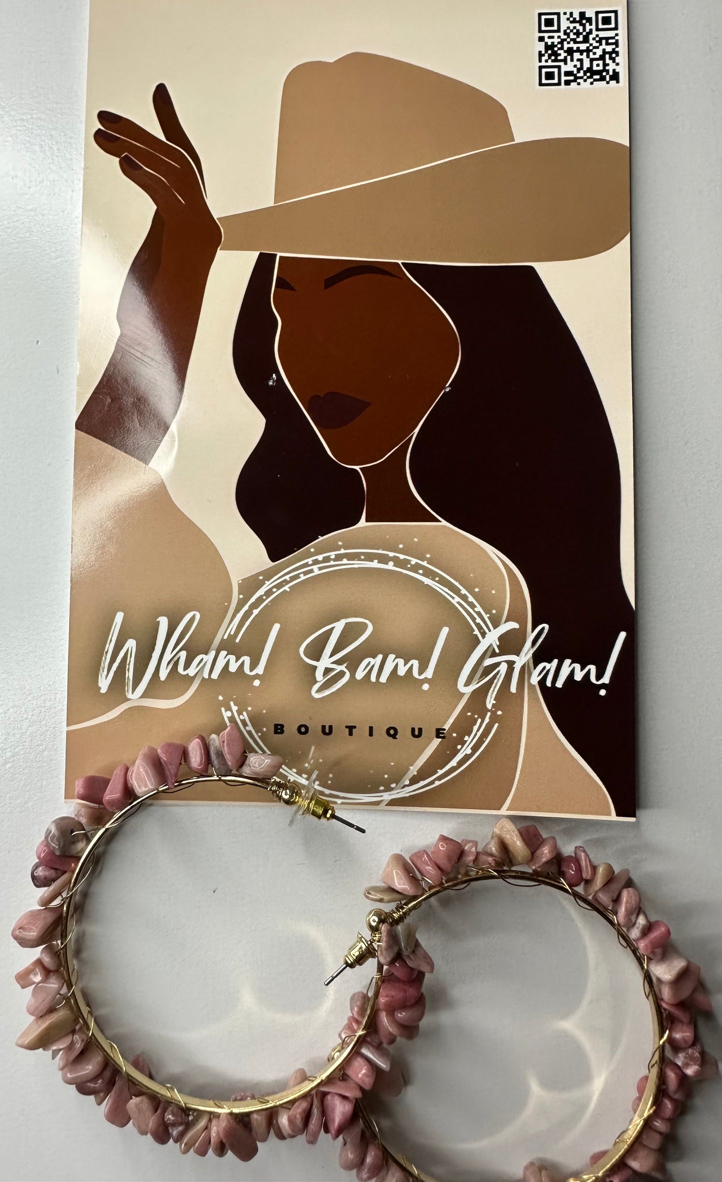 Pink Pebble Earrings