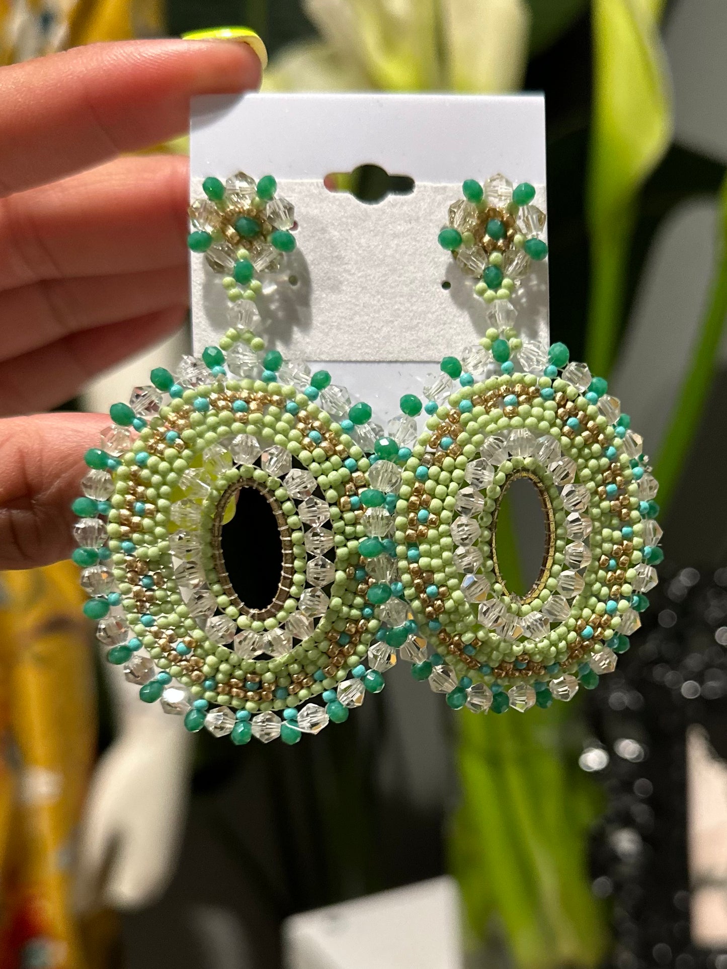 Icon Green Earring