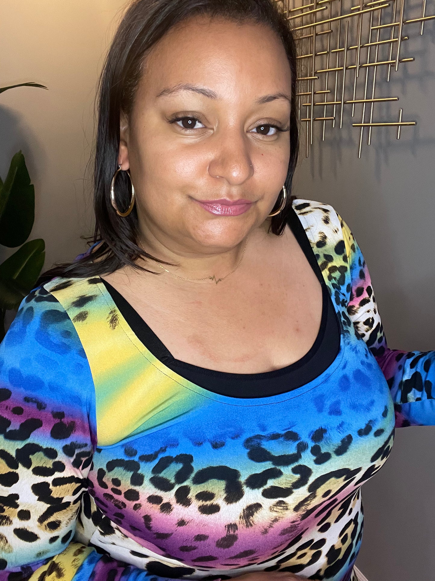Colorful Leopard Dress