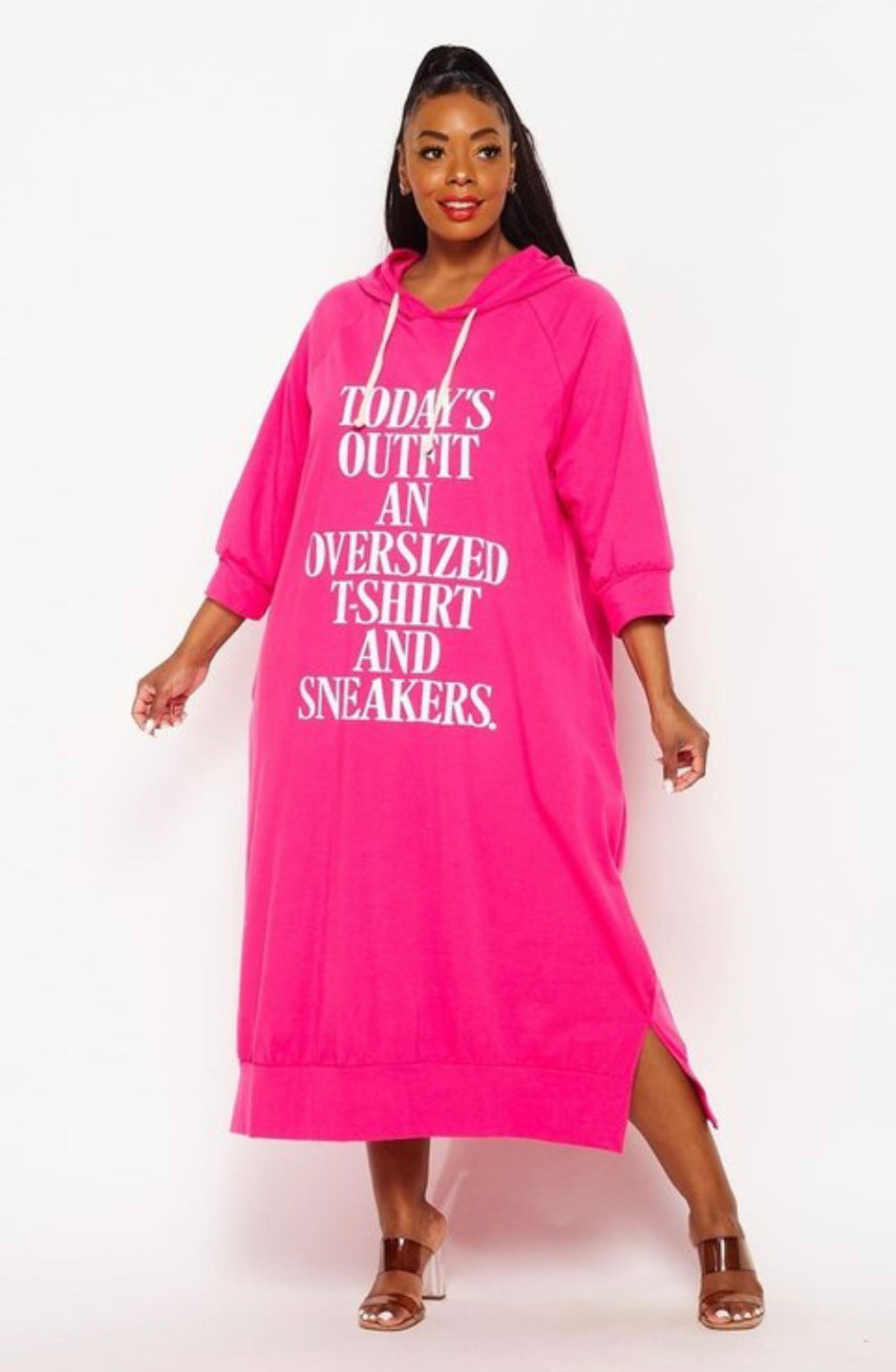 Pink Maxi Hoody