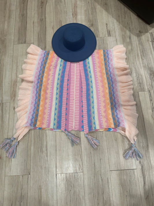 Multi Color Sweater Kimono