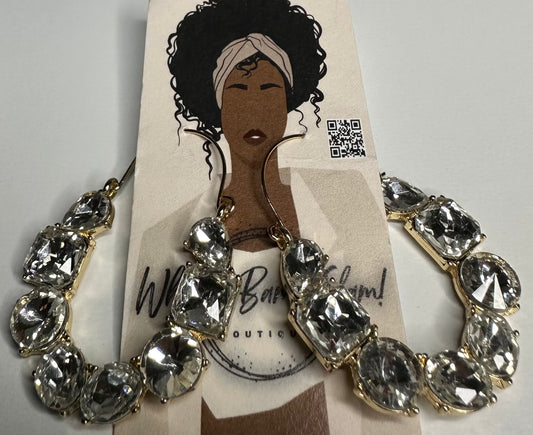 Silver Stone Earrings