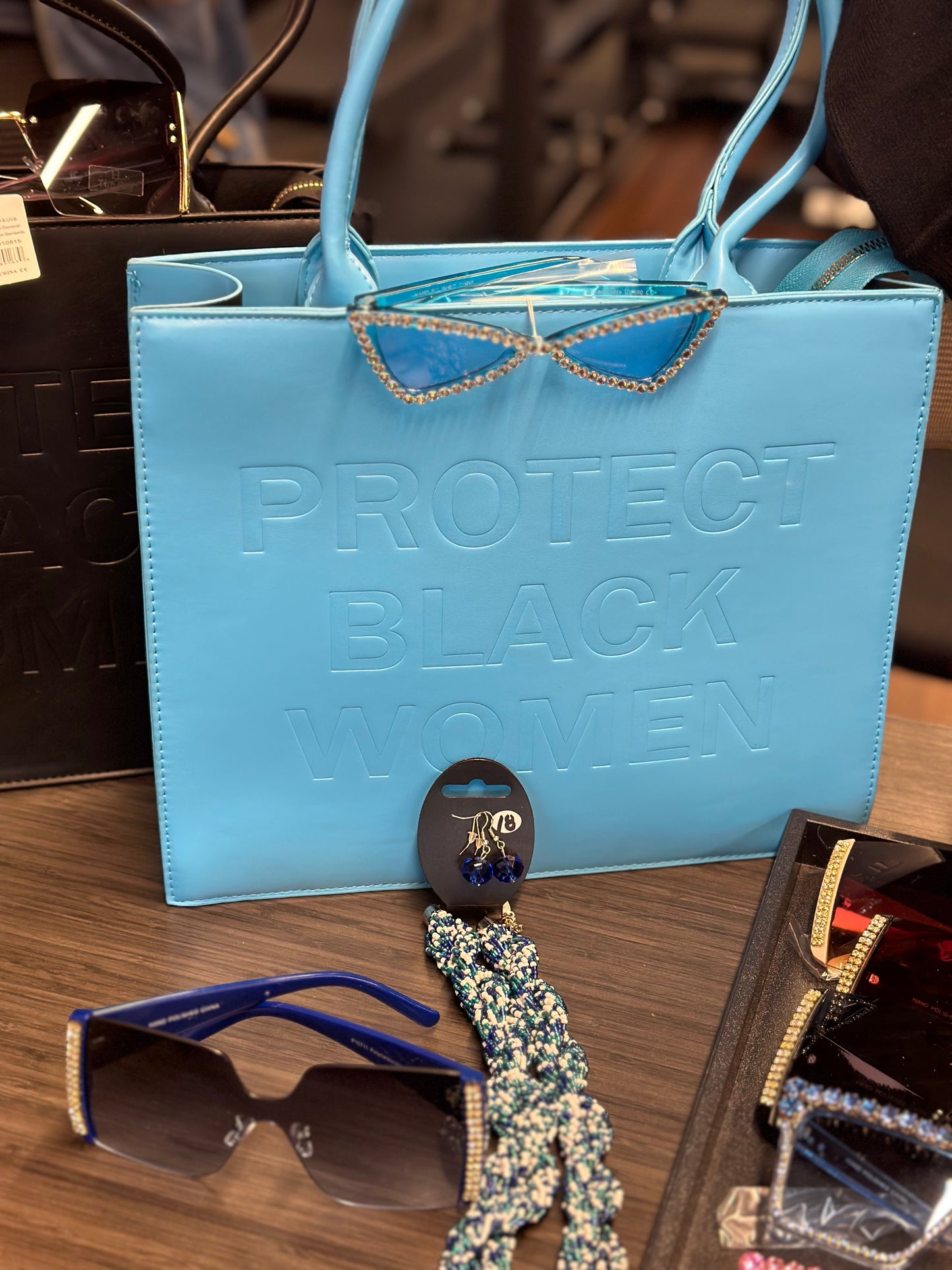 Protect Black Women Blue Bag