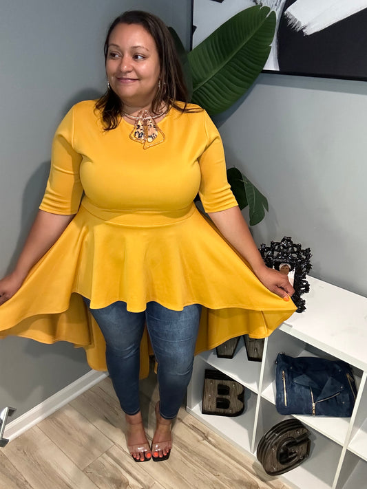 Mango Maxi Peplum