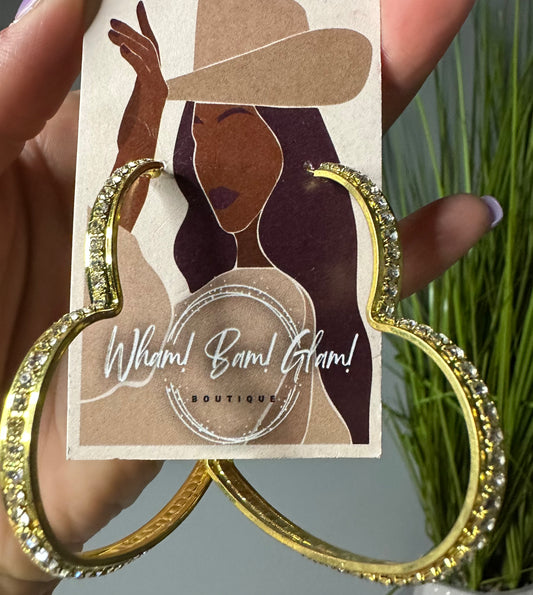 Gold Heart Earring