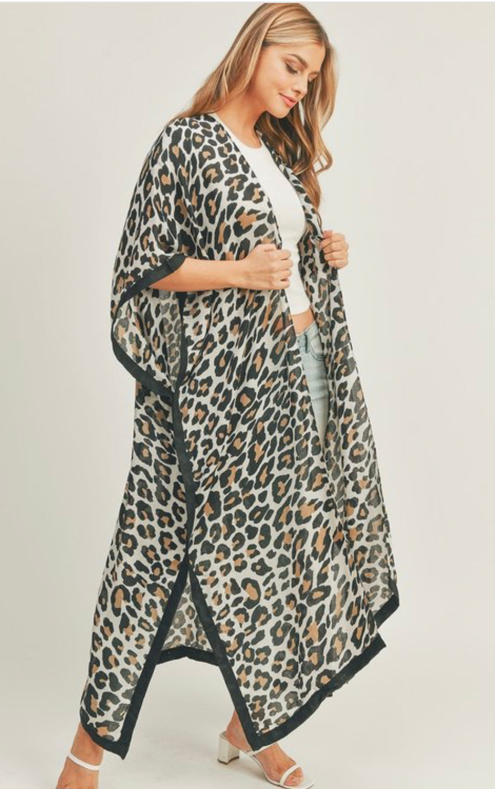Leigh Leopard Kimono