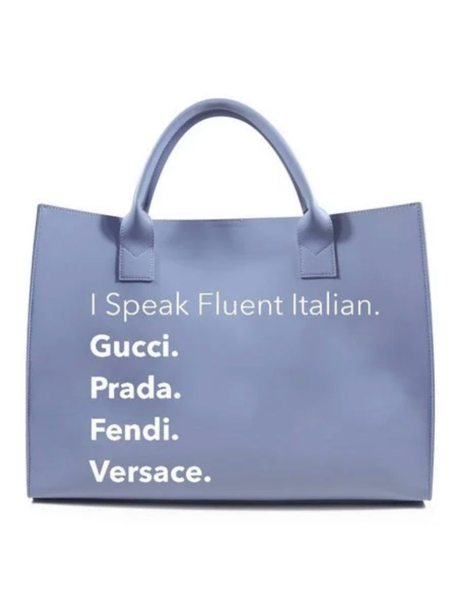 Baby Blue - I Speak Italian Bag