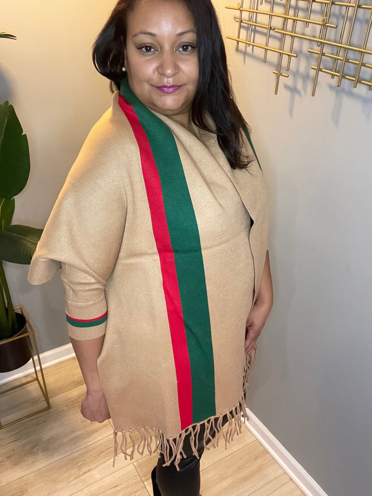 Nude Wrap Poncho